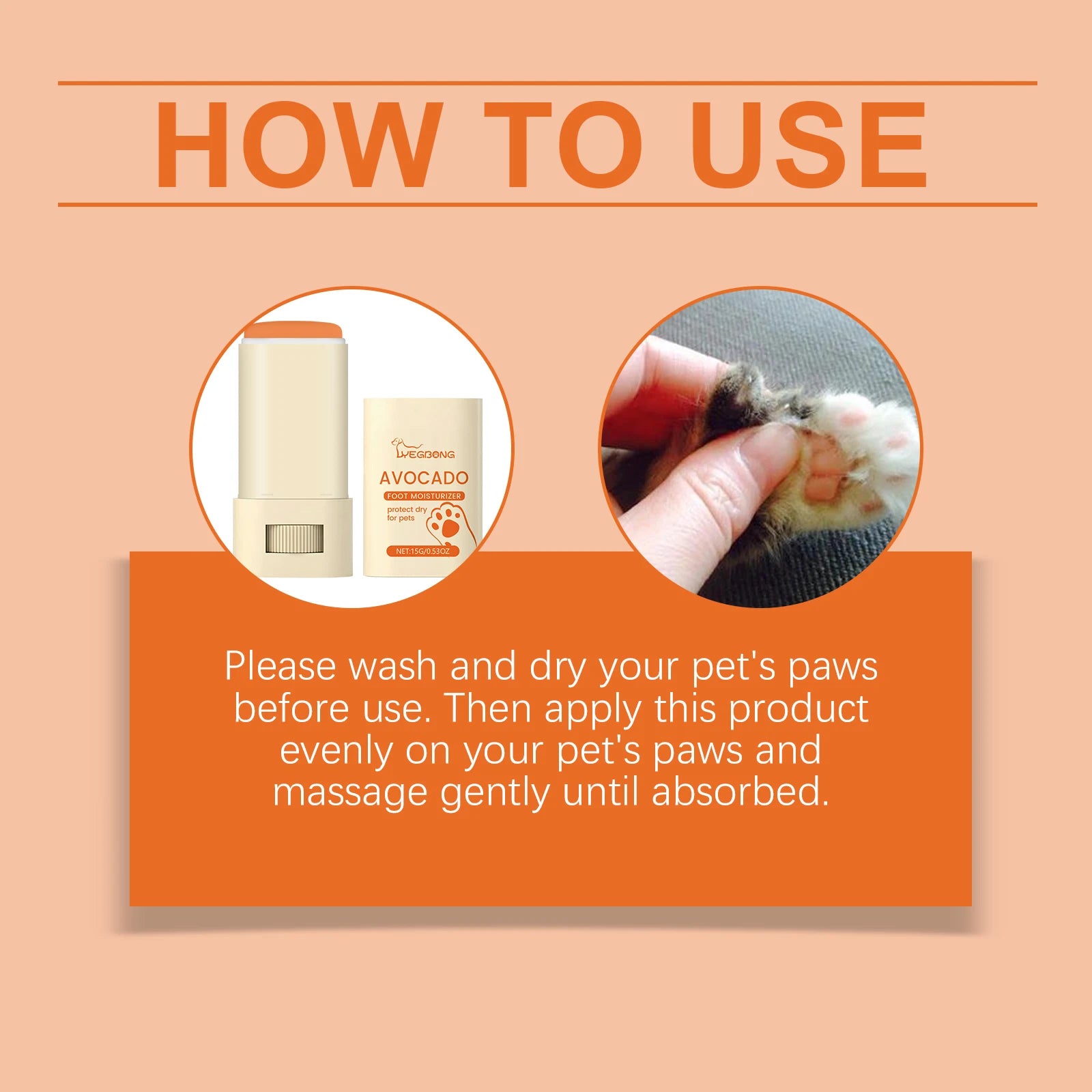 Pet Paw Care Moisturizing Balm