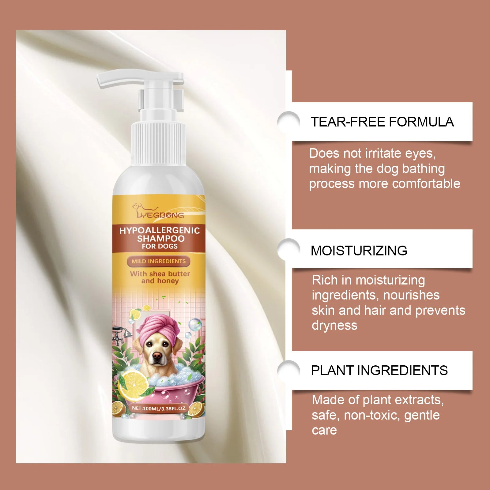 Hypoallergenic Moisturizing Dog Shampoo