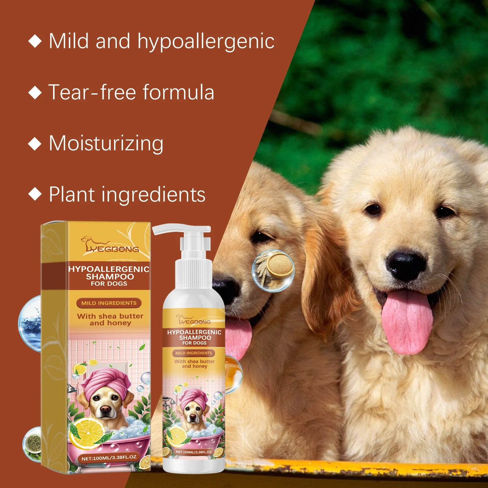 Hypoallergenic Moisturizing Dog Shampoo