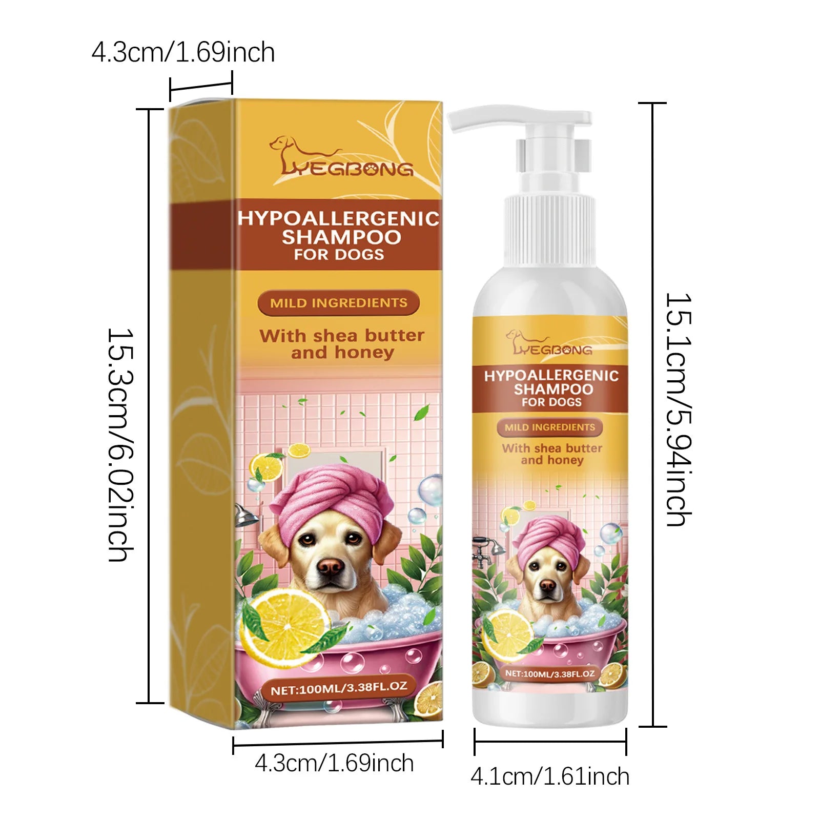 Hypoallergenic Moisturizing Dog Shampoo