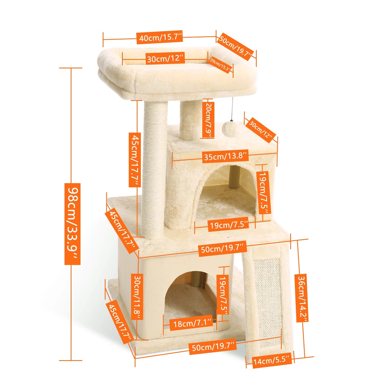 Cat Tree Condo Scratching Post House