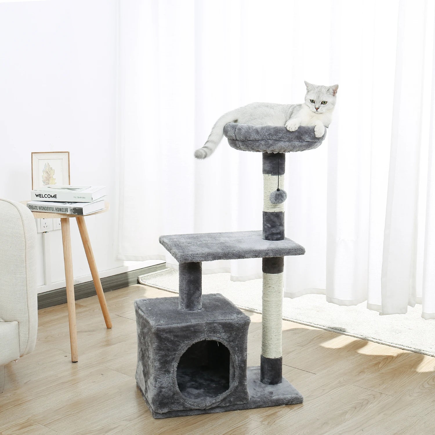 Cat Tree Condo Scratching Post House