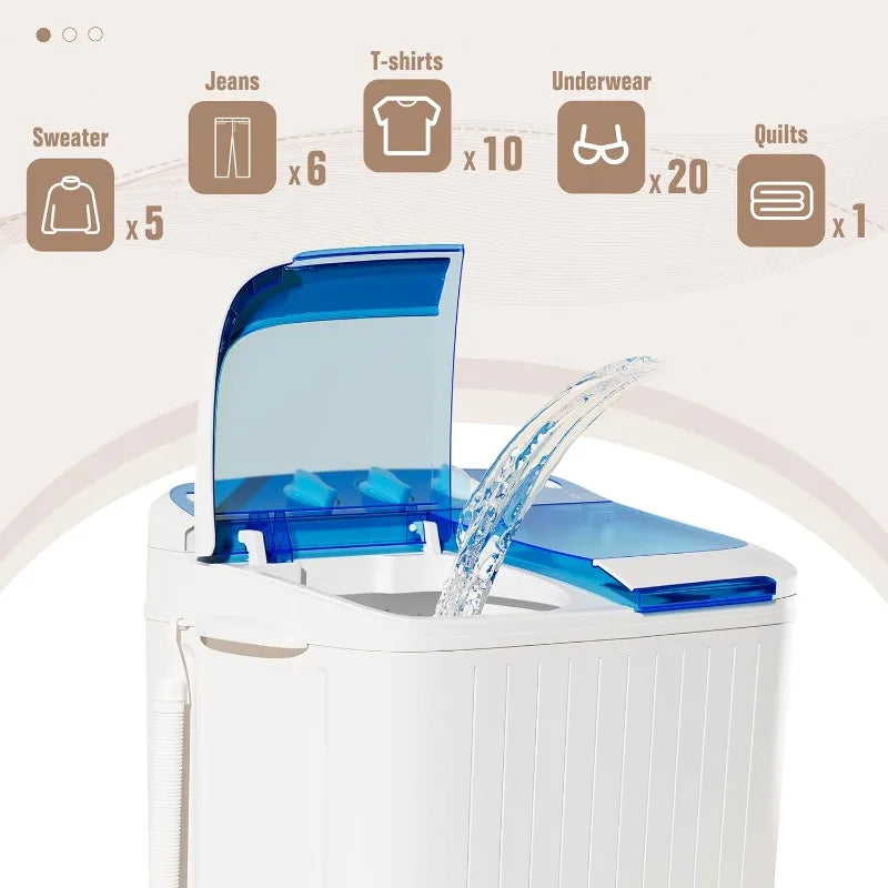 Small Washing Machine with Spin Dryer