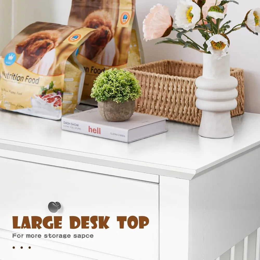 44 Inch Large Multi-functional Wooden Dog Kennel