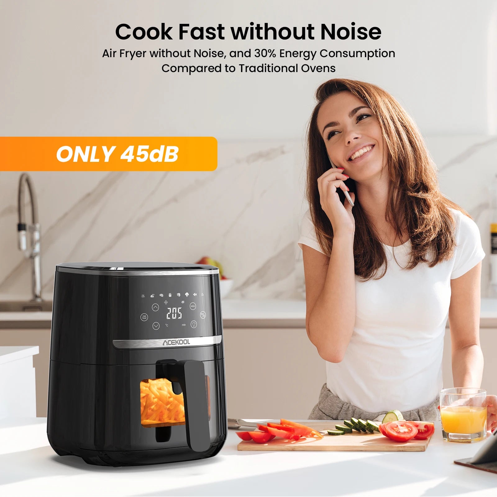 5 Quart Touch Screen Air Fryer