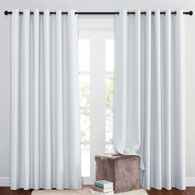 Room Darkening Sliding Glass Curtain Panels