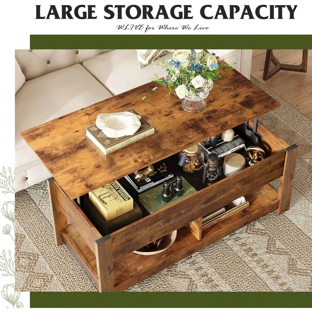 Large Storage Capacity Coffee Table