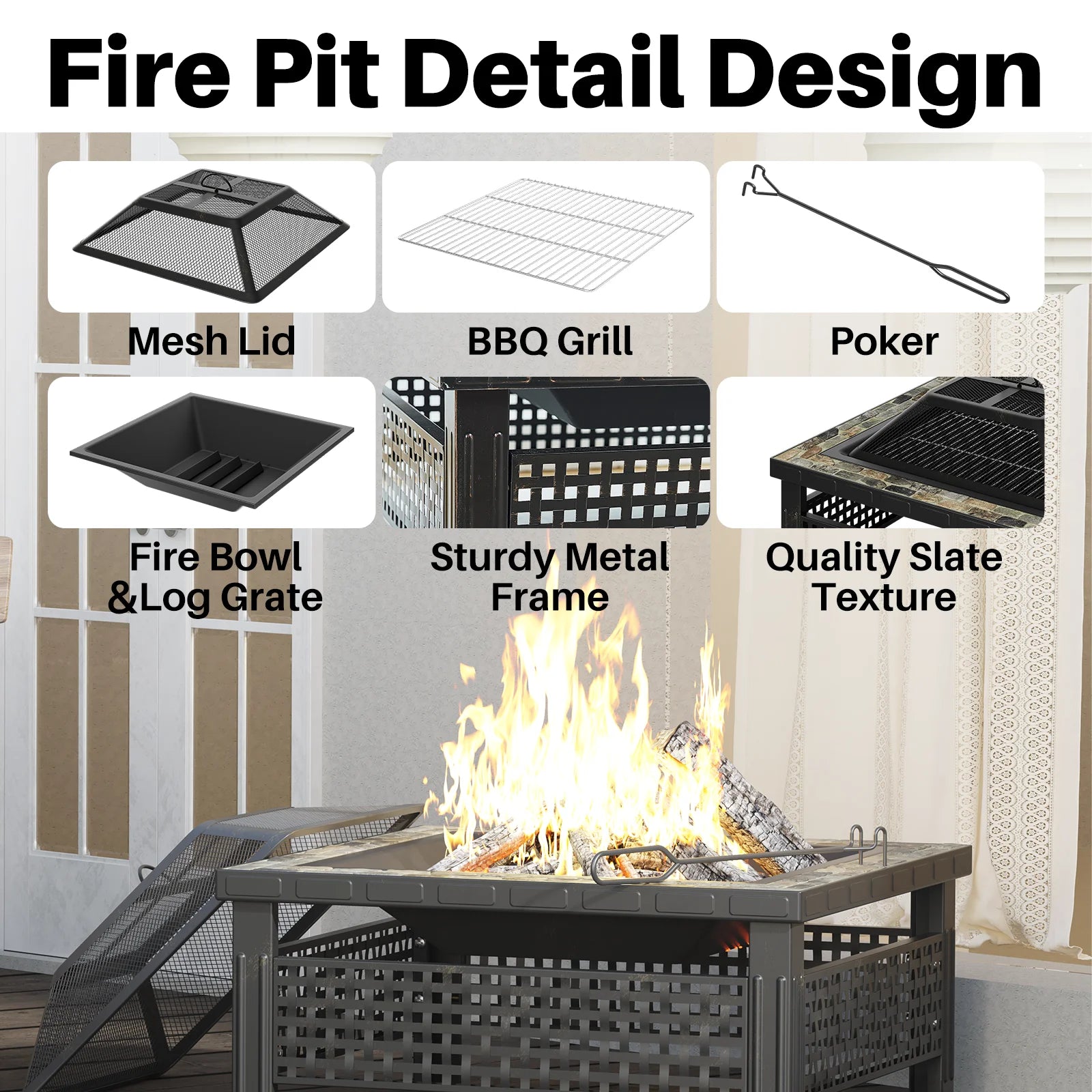 3-in-1 Multipurpose Firepit