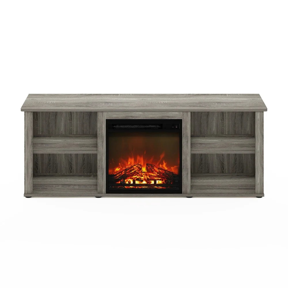 60 Inch TV Stand with Electric Fireplace