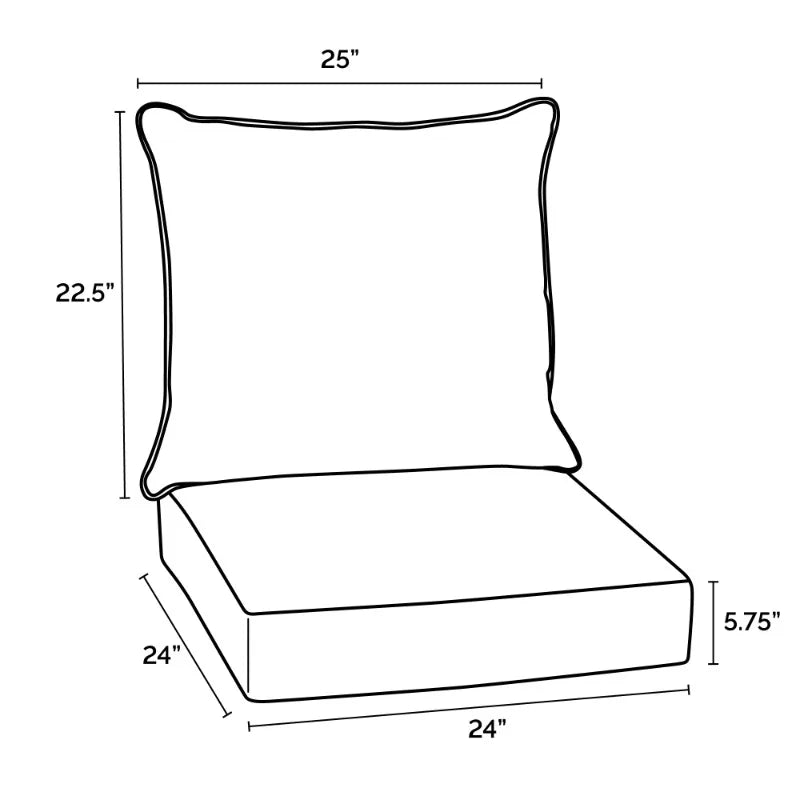 Outdoor Deep Seat Cushion