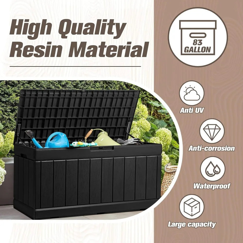83 Gallon Large Outdoor Storage Box