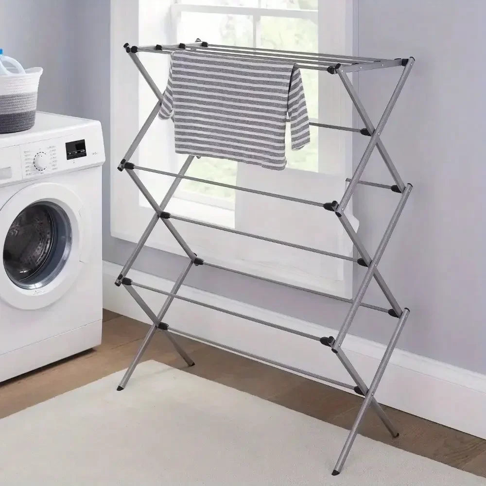 Oversized Collapsible Steel Laundry Drying Rack