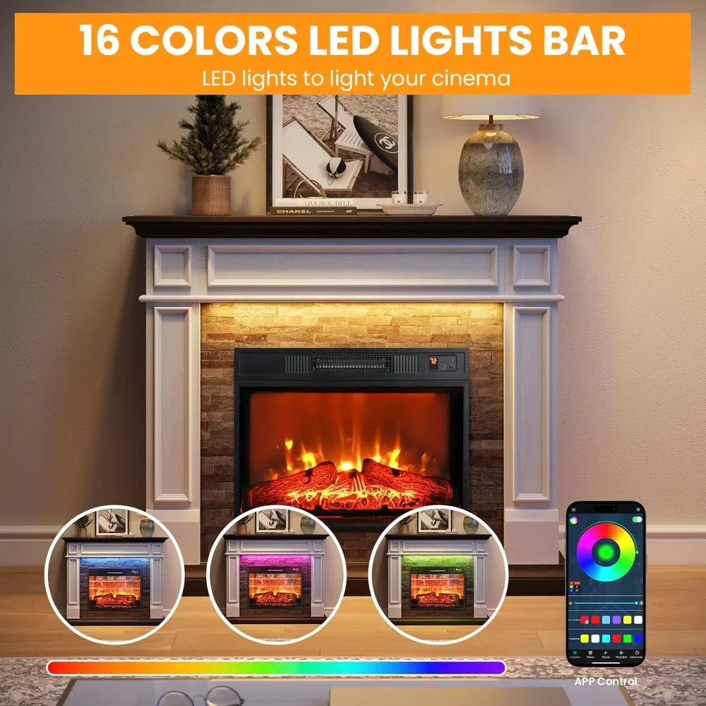 44" Electric Fireplace Mantel