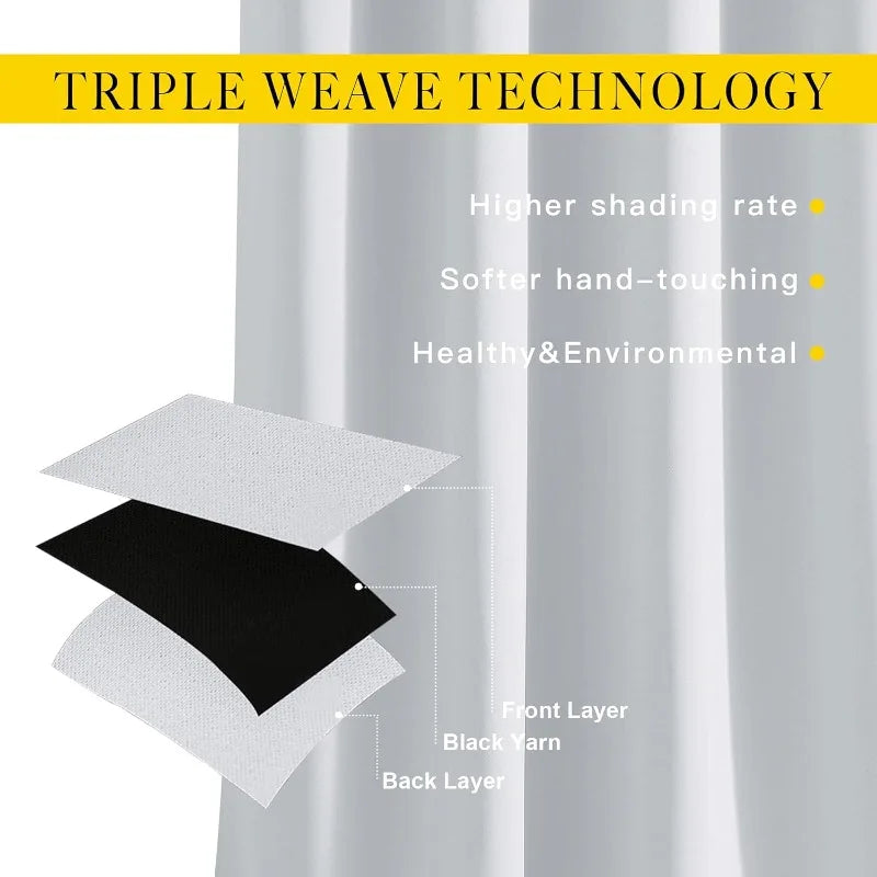 Room Darkening Sliding Glass Curtain Panels