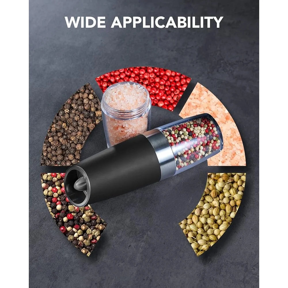 Electric Salt and Pepper Grinder Set