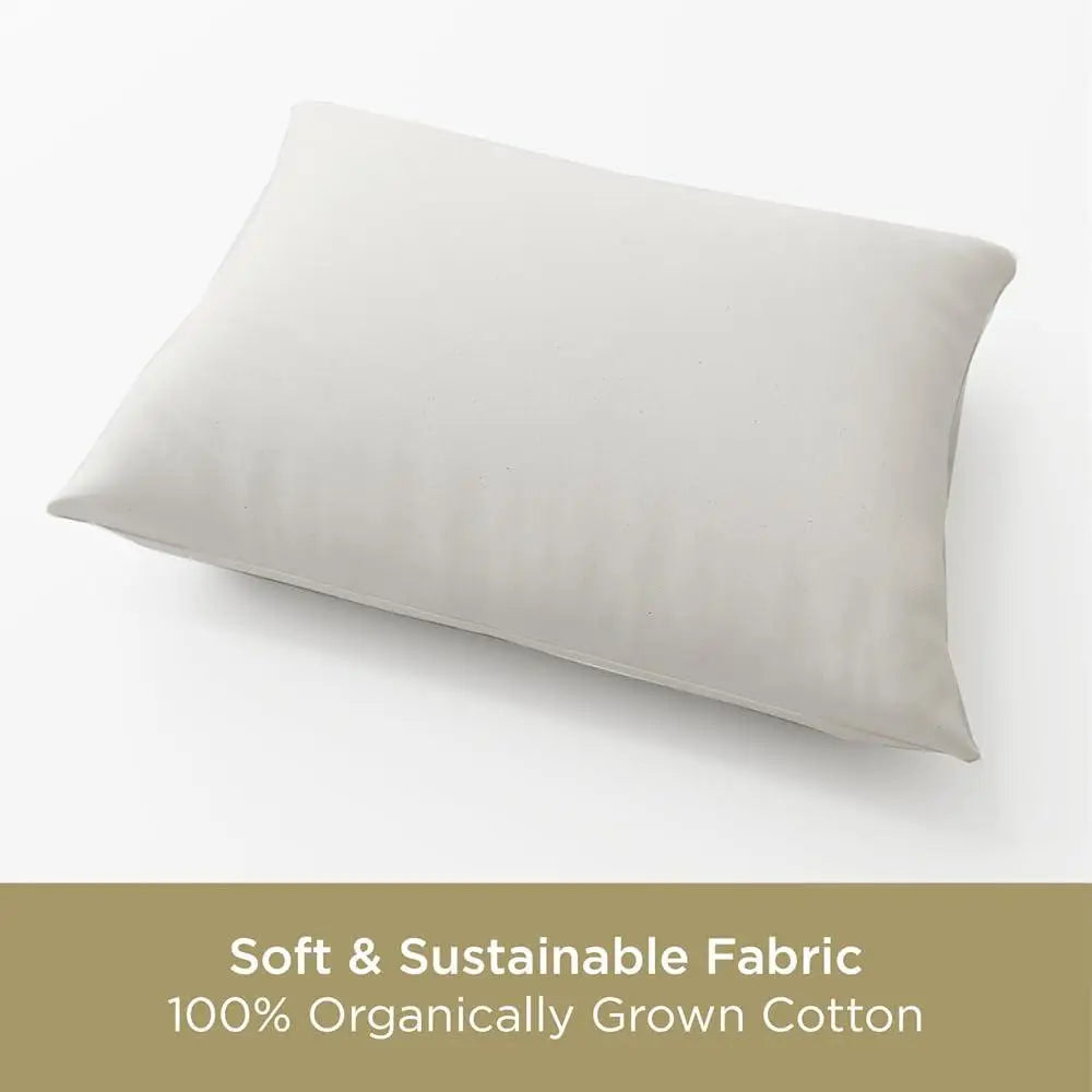 Organic Cotton Allergy Bed Pillow - 2 pack