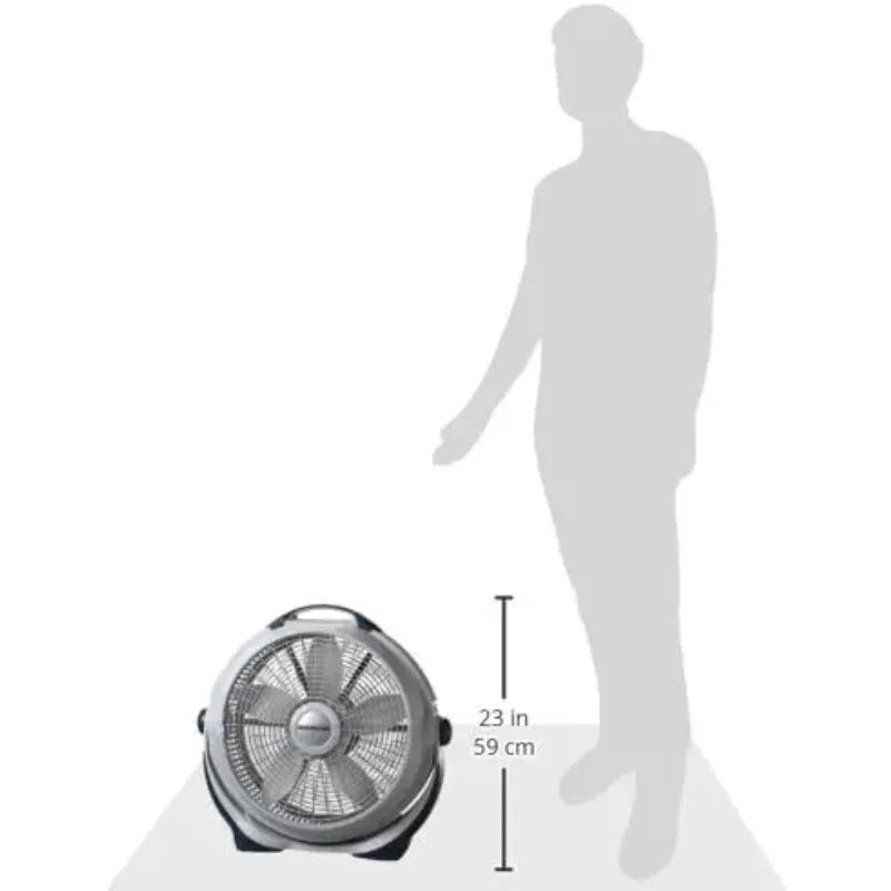 Pivoting Head for Large Spaces Floor Fan