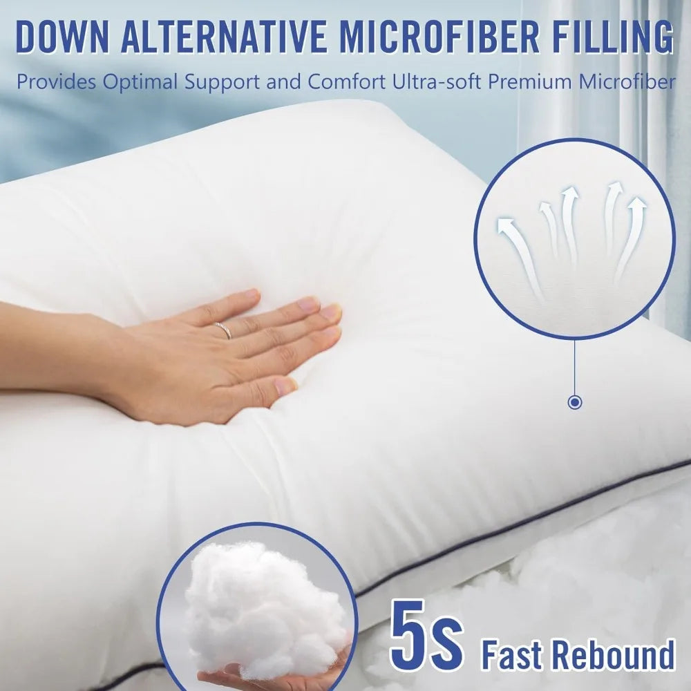 Set of 4 Hotel Collection Cooling Bed Pillows