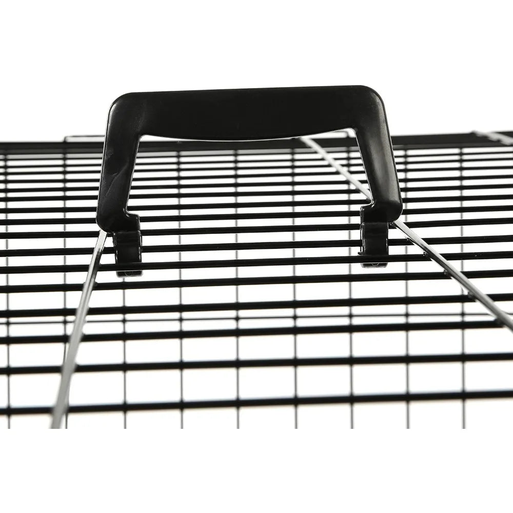 Foldable Dog Cage with 2 Doors