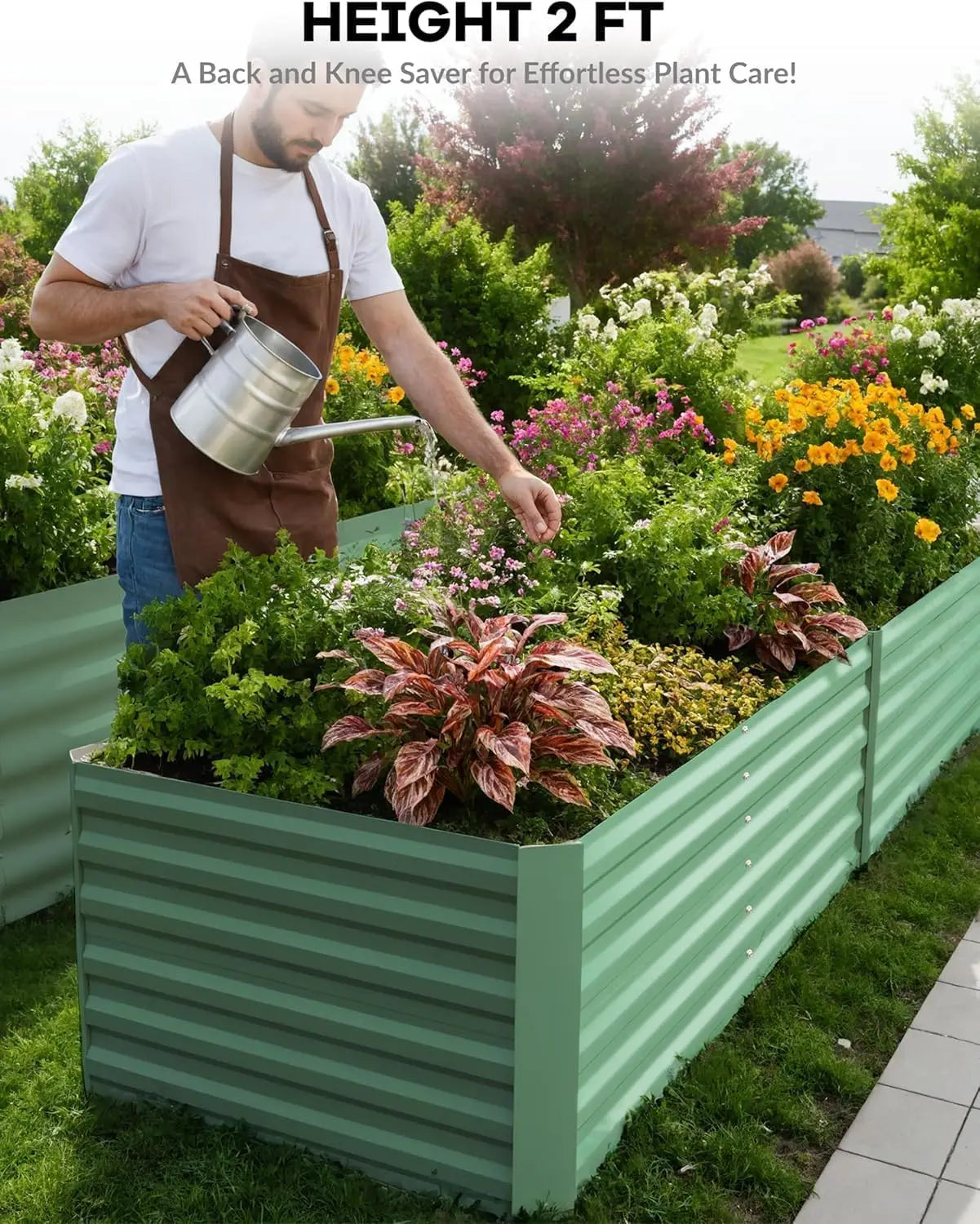Galvanized Raised Garden Bed