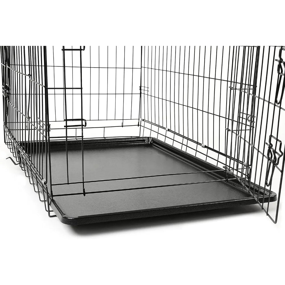 Foldable Dog Cage with 2 Doors