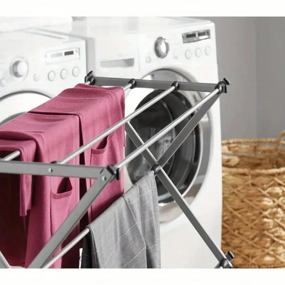 Oversized Collapsible Steel Laundry Drying Rack