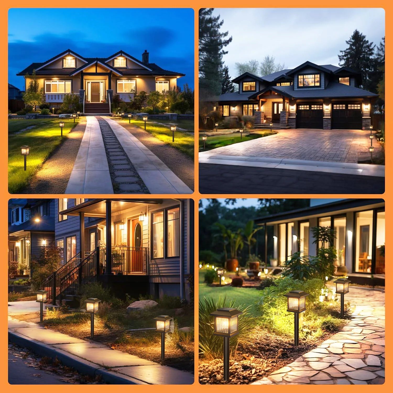 Solar Outdoor Lights, Auto On/Off