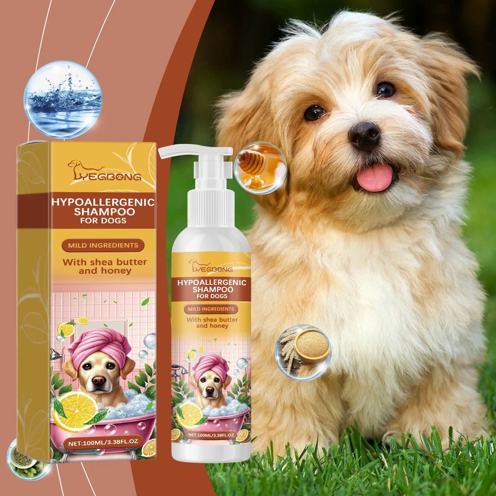 Hypoallergenic Moisturizing Dog Shampoo