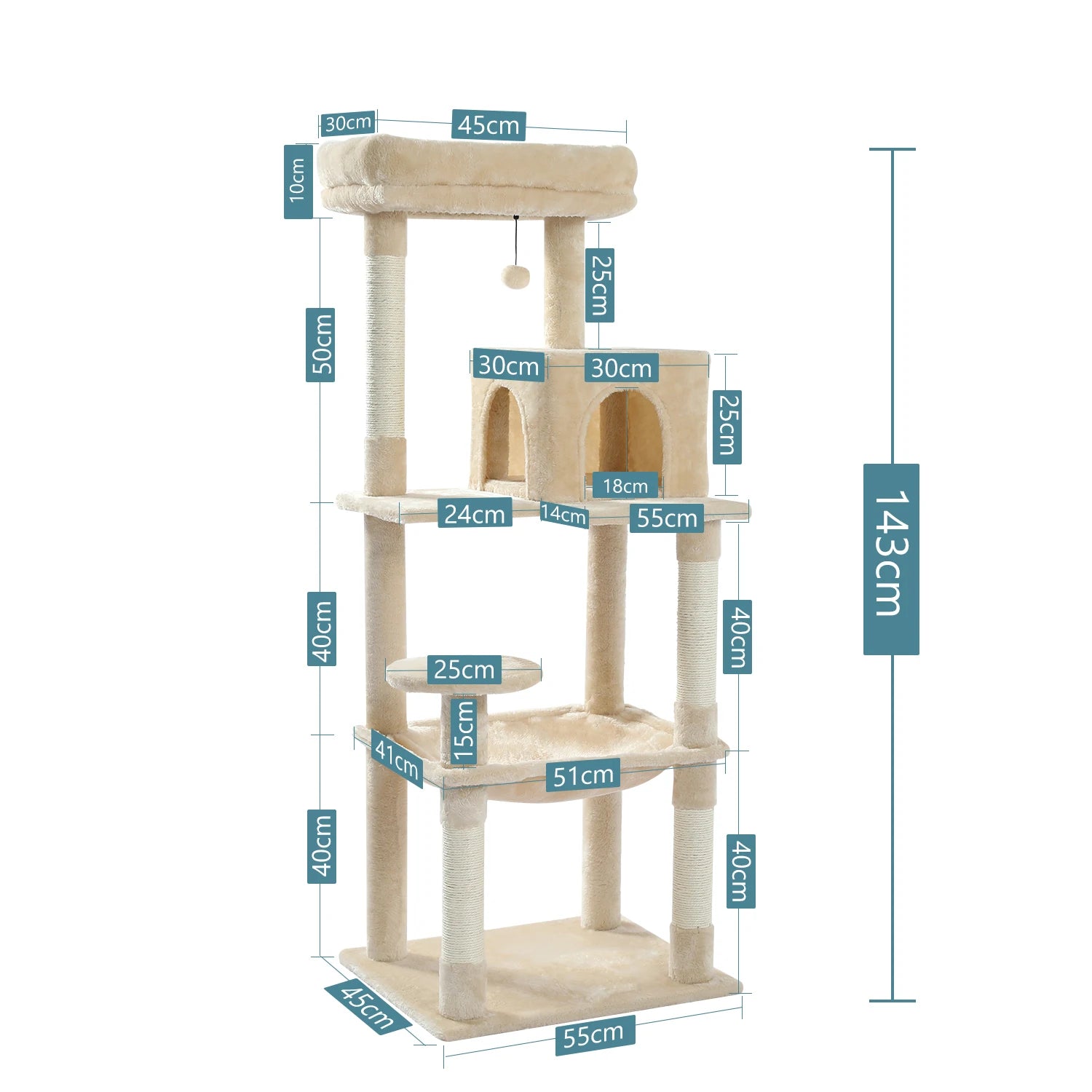 Cat Perch Tree House Condo