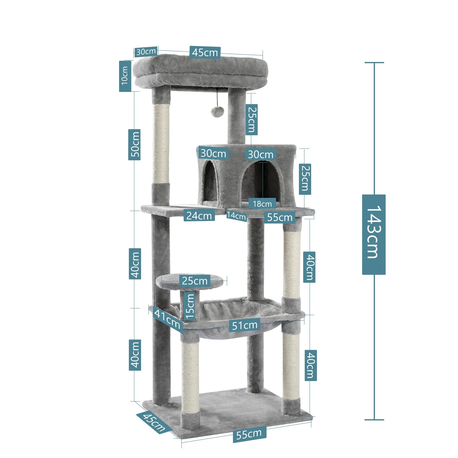 Cat Perch Tree House Condo