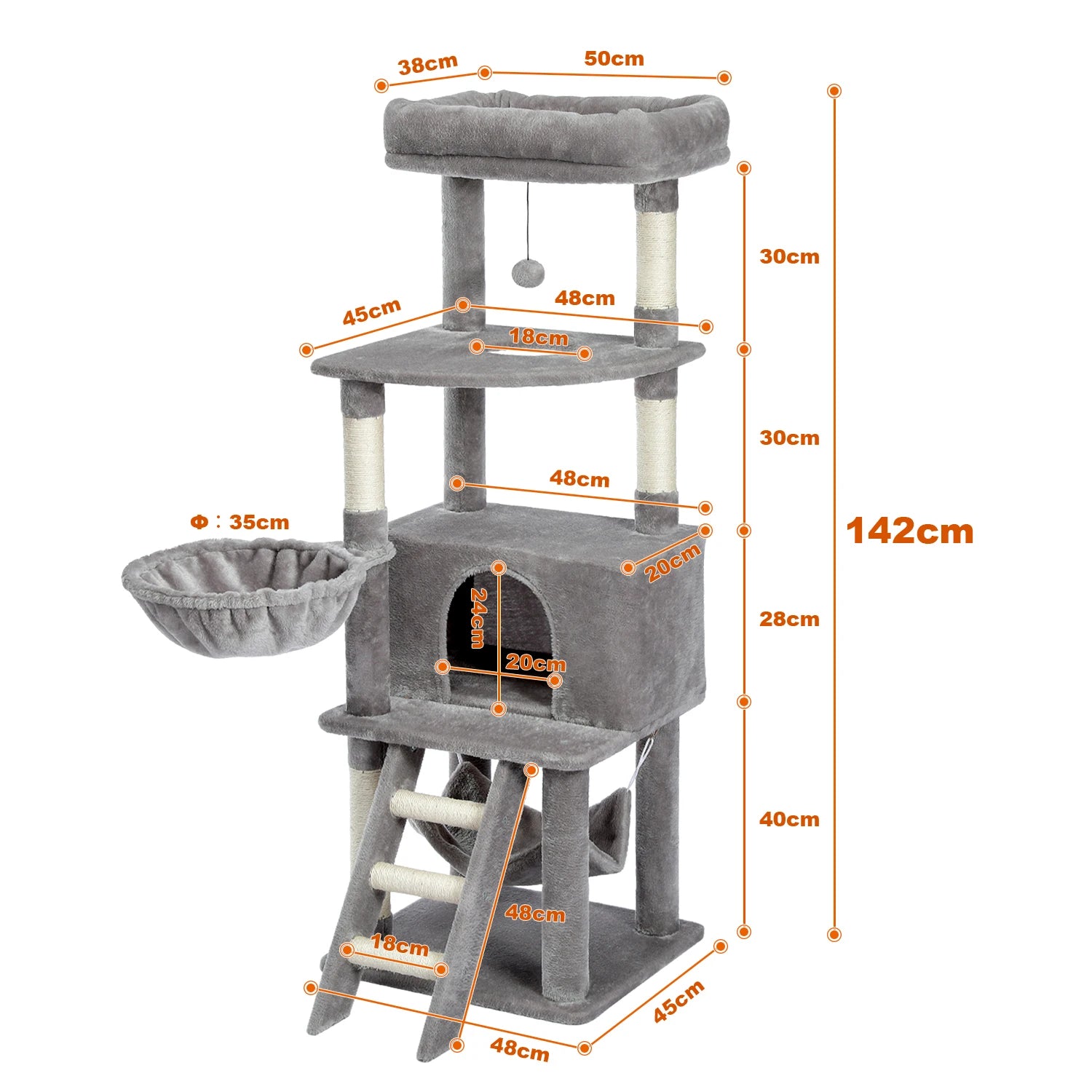 Cat Perch Tree House Condo