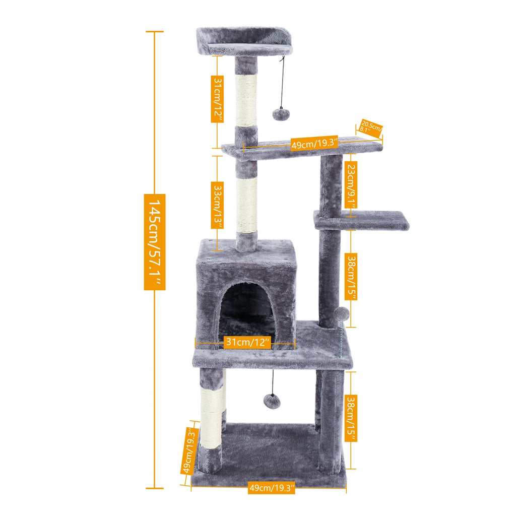 Cat Tree Condo Scratching Post House