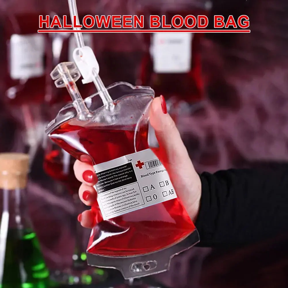 10-50pc 400ml Halloween Blood Drinking Bags