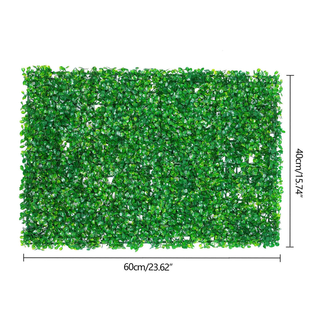 12Pcs Artificial Boxwood Mat Fence Hedge