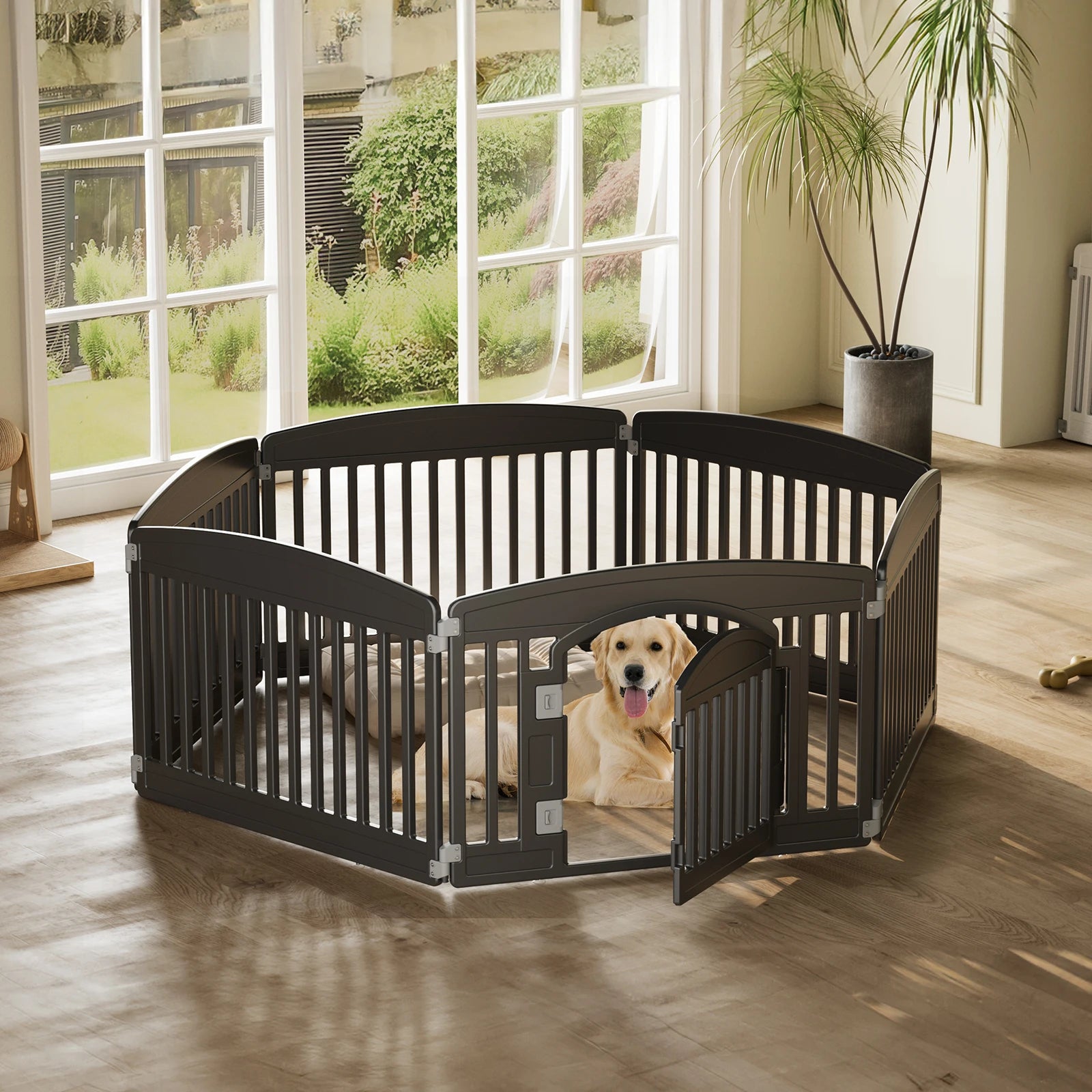 Portable & Lightweight Plastic Dog Playpen