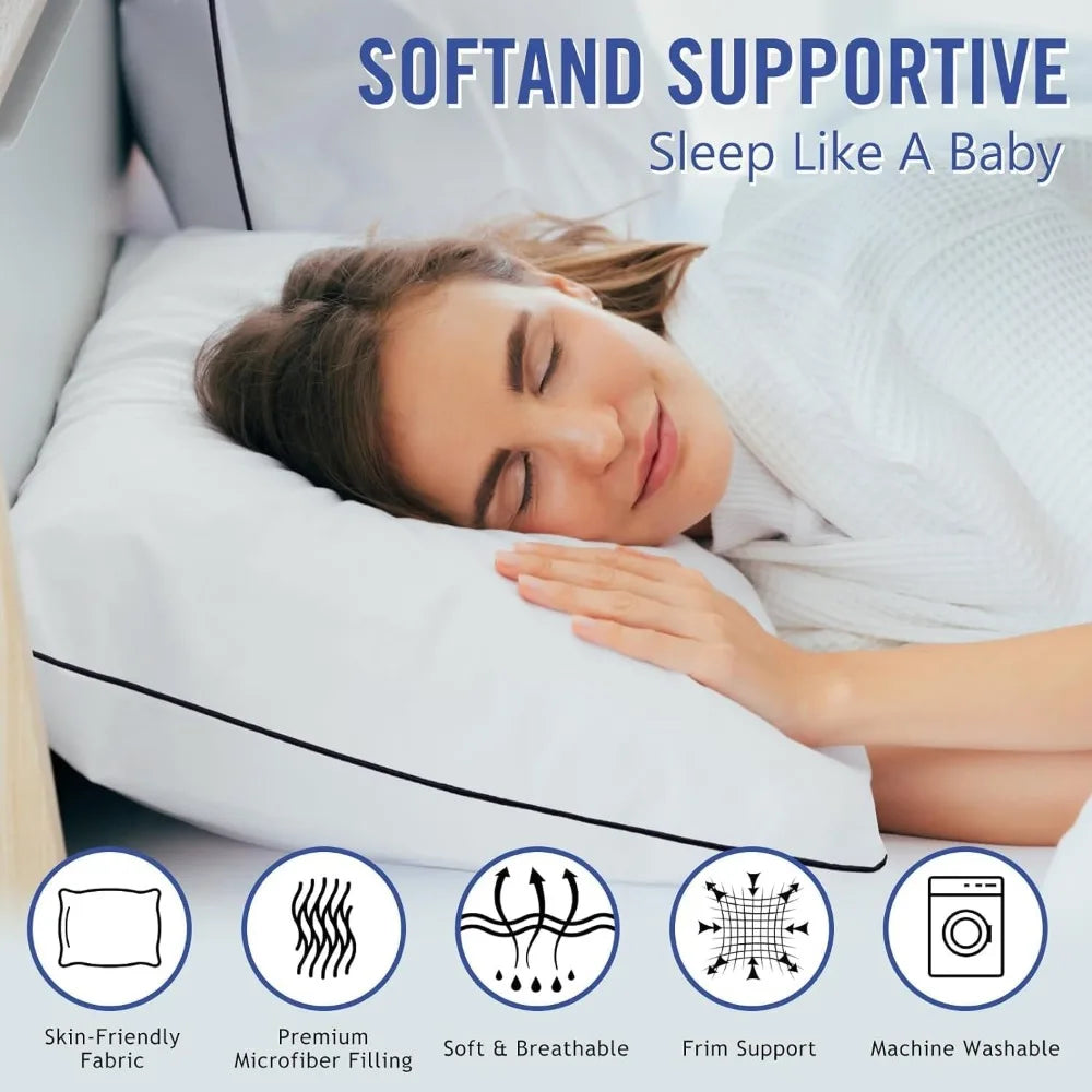 Set of 4 Hotel Collection Cooling Bed Pillows