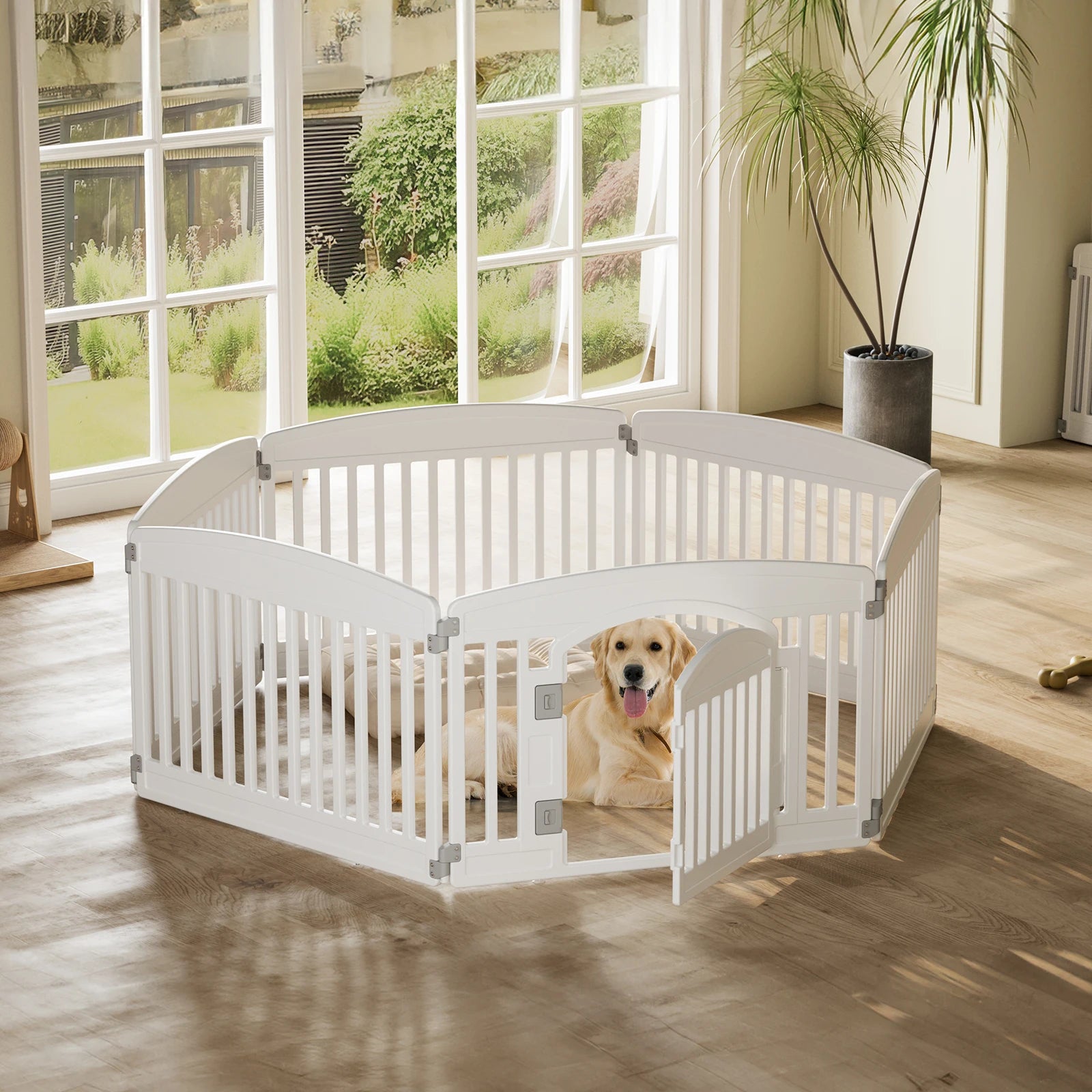 Portable & Lightweight Plastic Dog Playpen