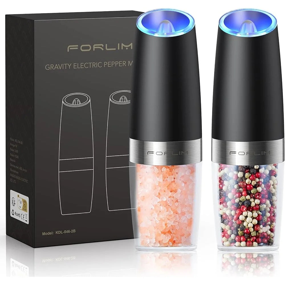 Electric Salt and Pepper Grinder Set