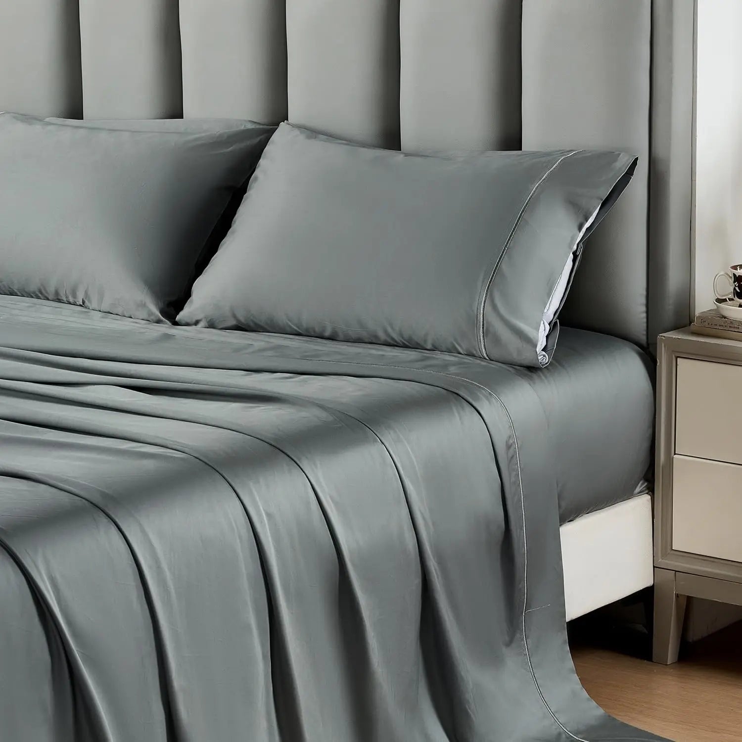 100% Egyptian Cotton 4 Pc Bed Sheet Set