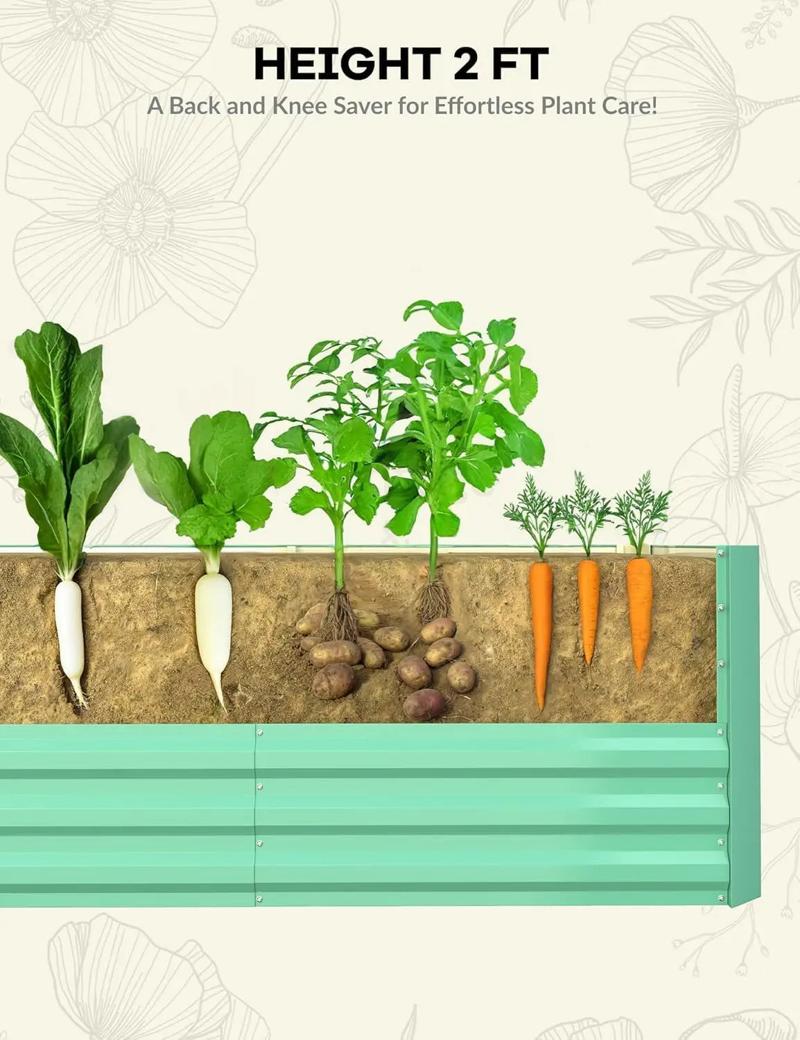 Galvanized Raised Garden Bed