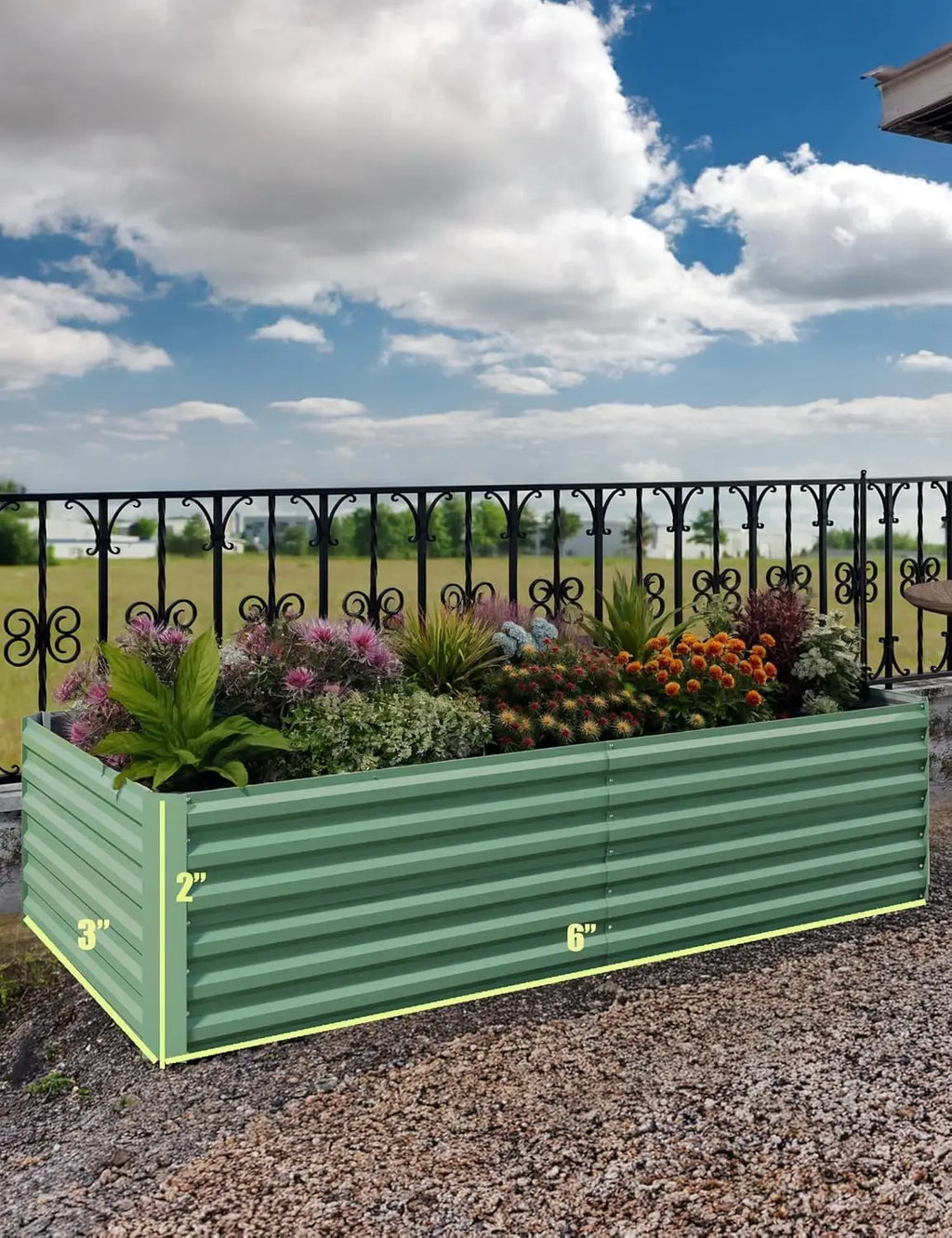 Galvanized Raised Garden Bed