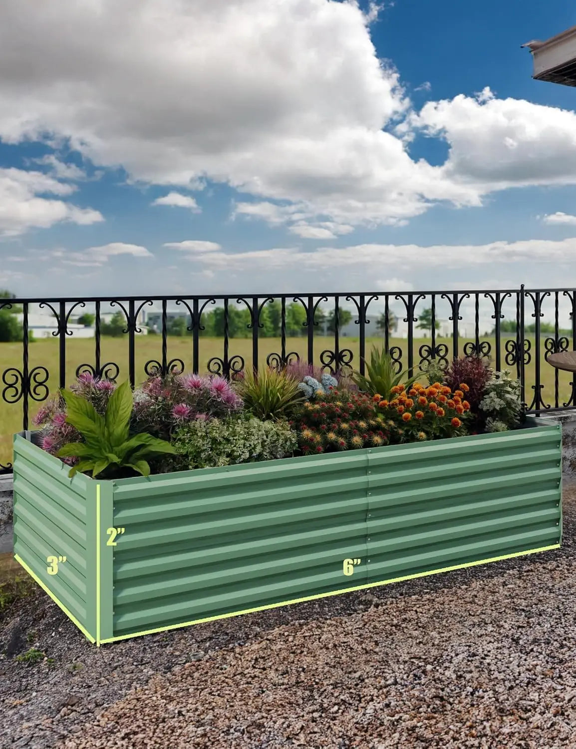 Galvanized Raised Garden Bed