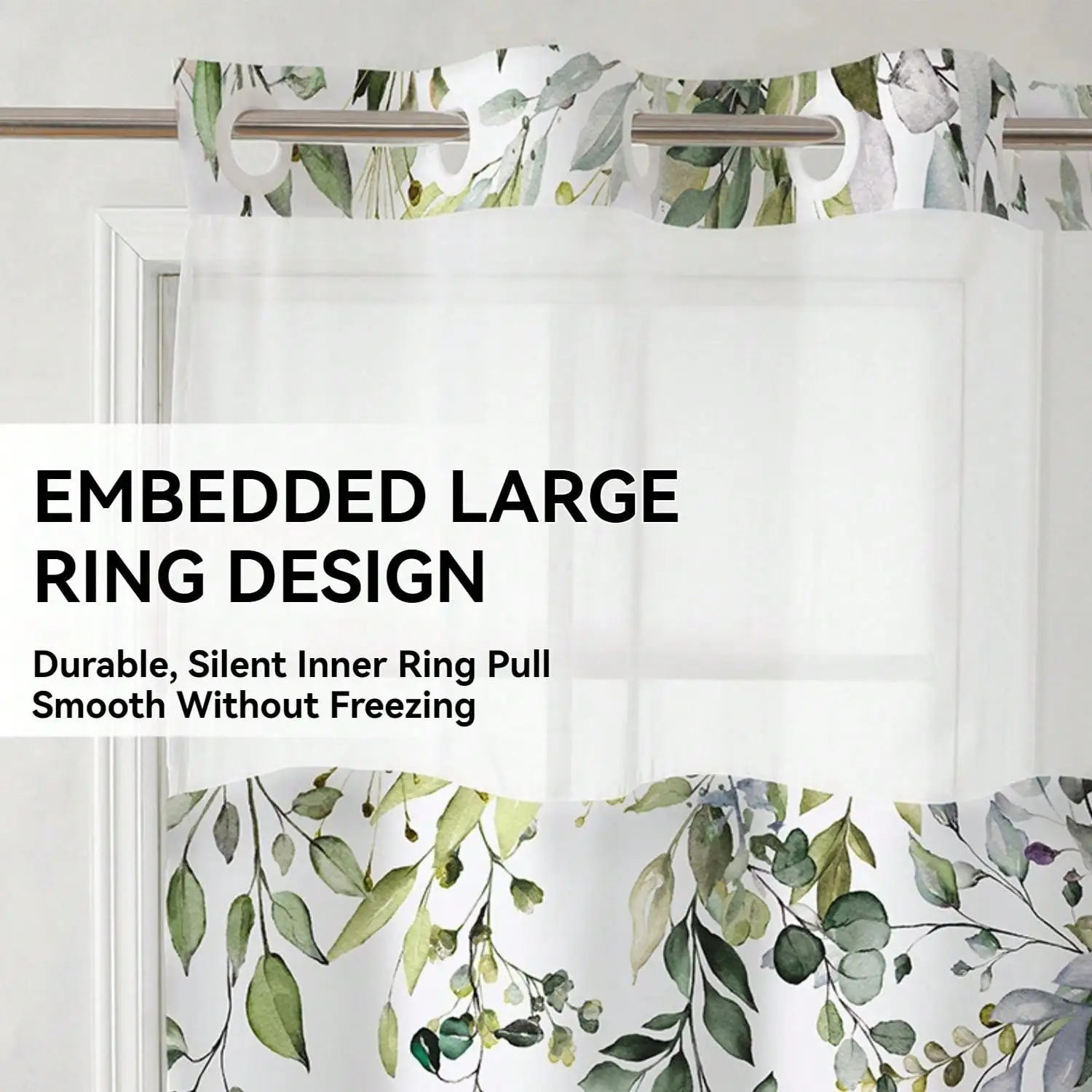 Waterproof Shower Curtain with built-in grommets