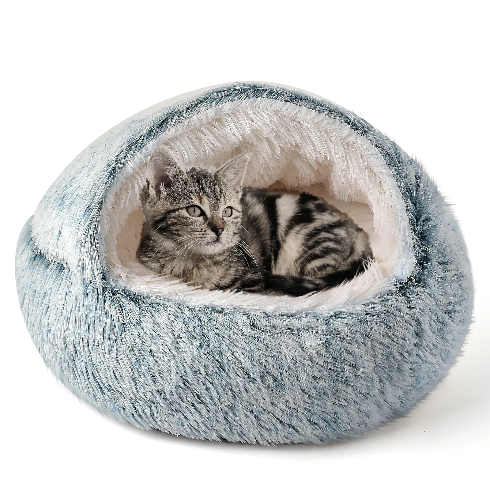 25'' Soft Comfortable Semi-enclosed Cat/Dog Nest