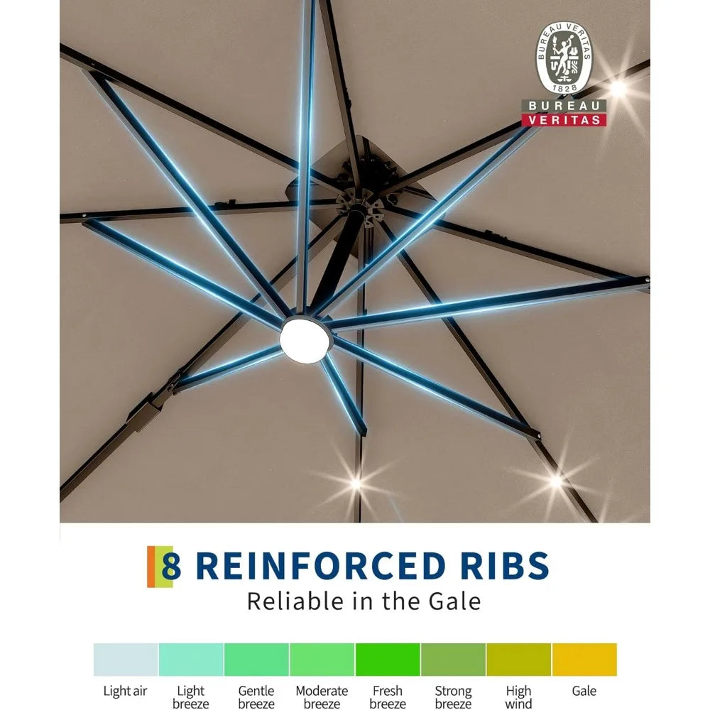 10' x 10' Heavy Duty Patio Umbrella