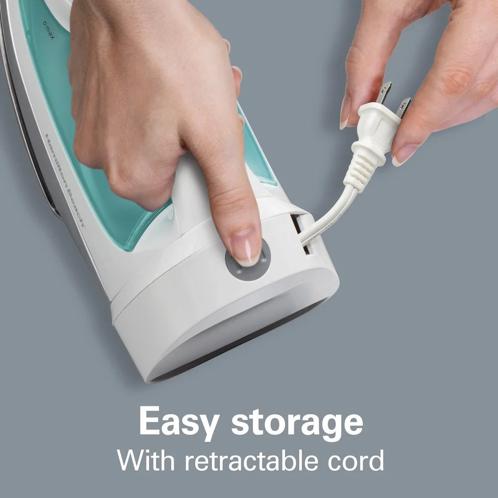Stainless Steel Steam Iron with Retractable Cord