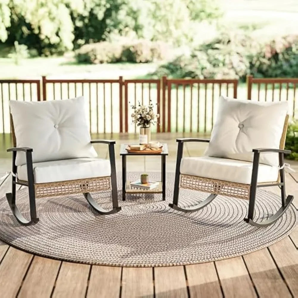 3 Piece Rocking Chair Furniture Set