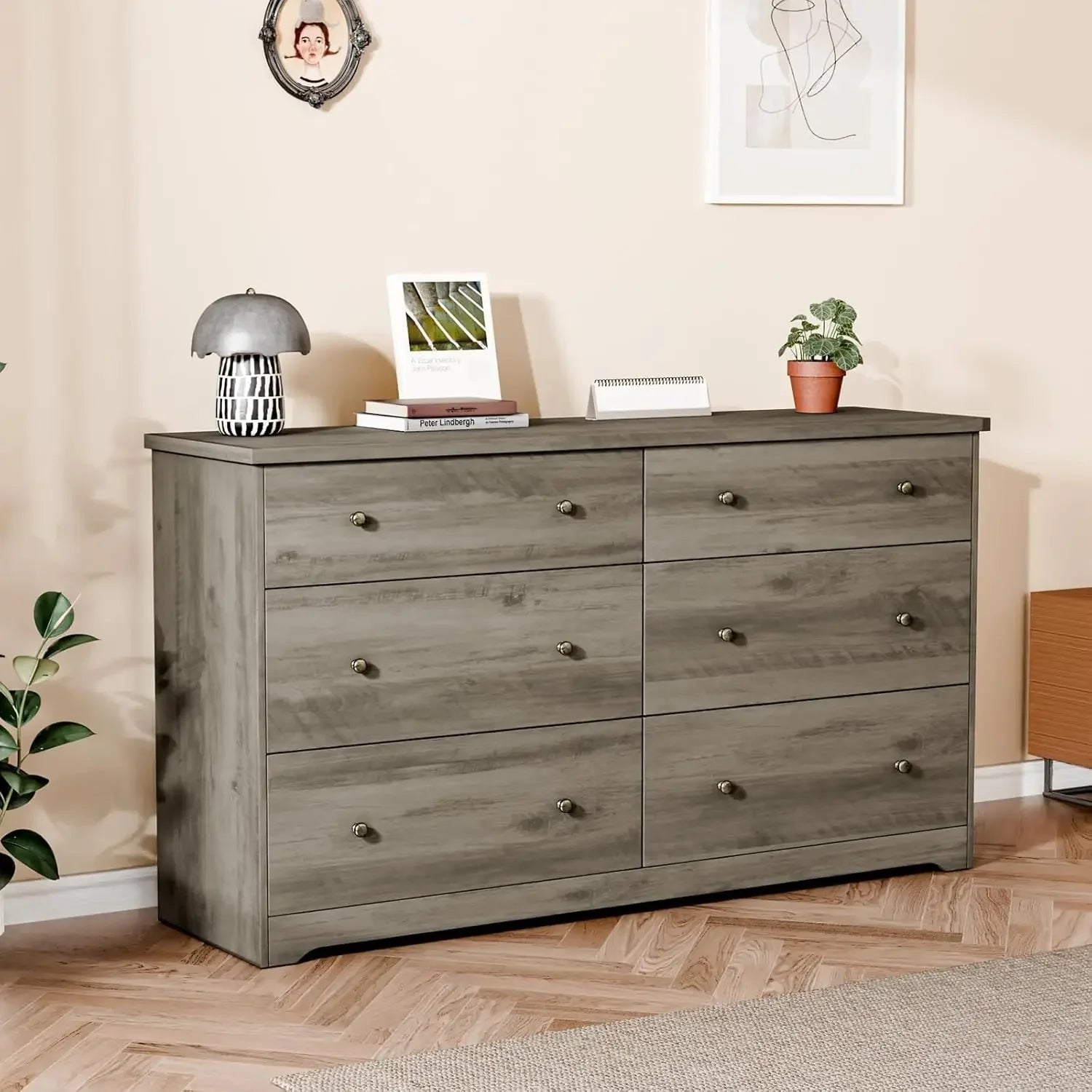 Tall Dresser - 6 Drawer Chest of Drawers