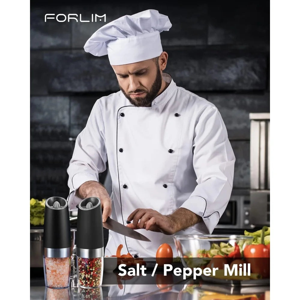 Electric Salt and Pepper Grinder Set