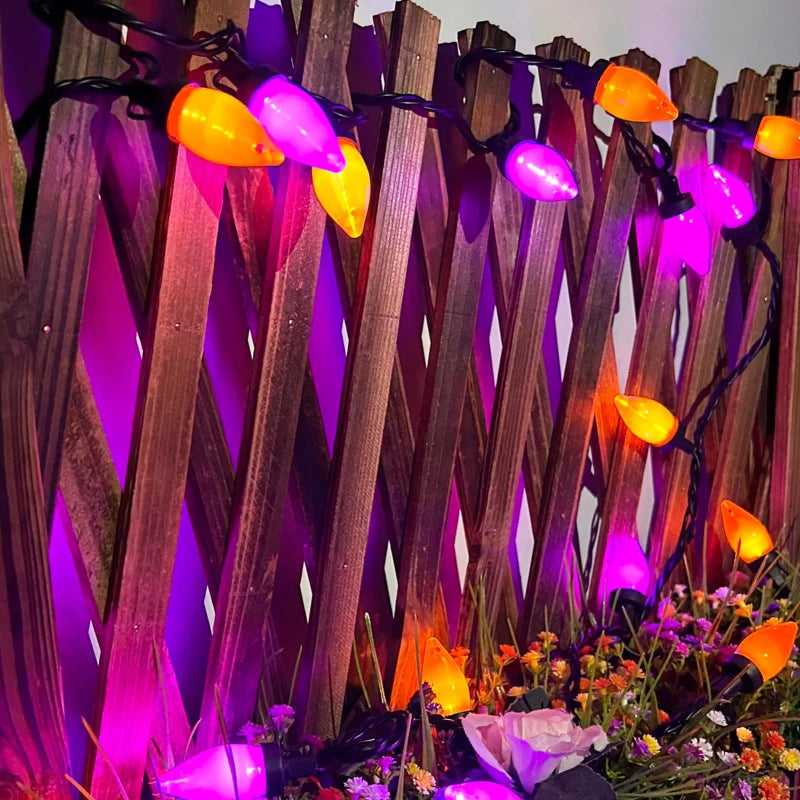 27ft Outdoor Holiday String Lights